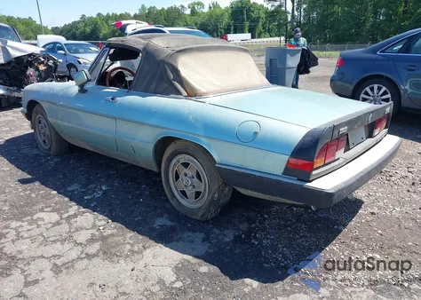 1983 Alfa Romeo Veloce 2000 Spider из США, поврежденный, VIN ZARBA5411D1016042